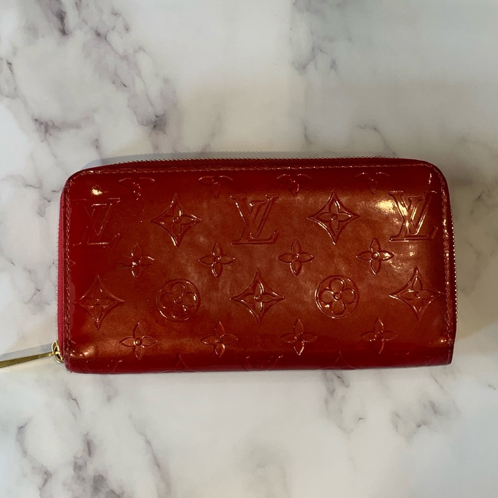louis vuitton vernis zip around wallet